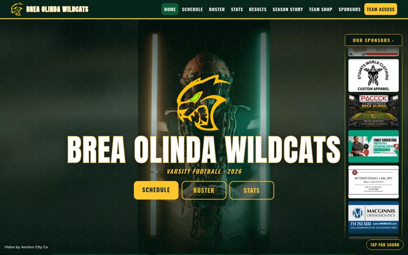 Brea football site