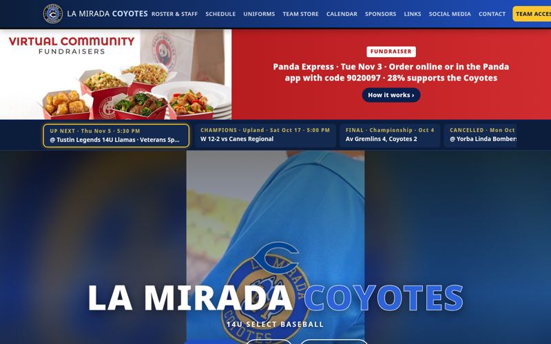 La Mirada Coyotes site